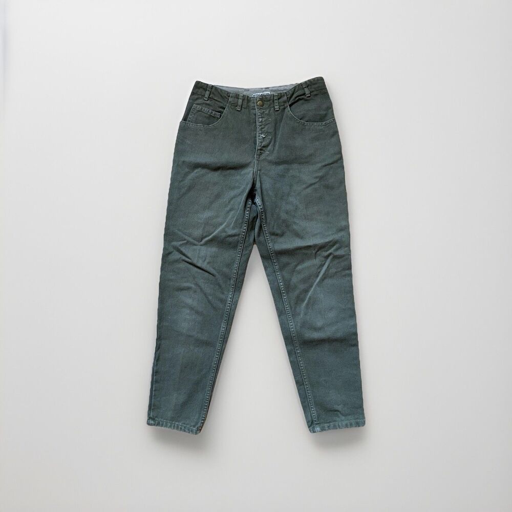 Vintage Guess Jeans Womens Size 30 Green Triangle Tag Georges Marciano USA Made